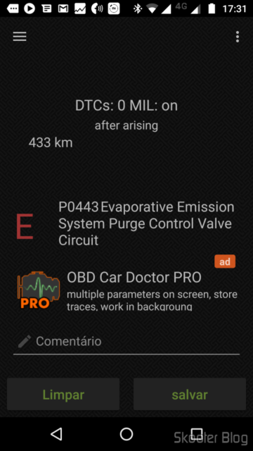 Testando o Mini ELM327 V2.1 OBD2 Bluetooth