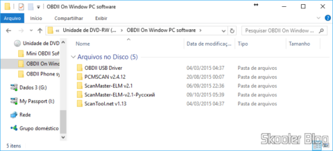 Mini CD com softwares que acompanha o Mini ELM327 V2.1 OBD2 Bluetooth