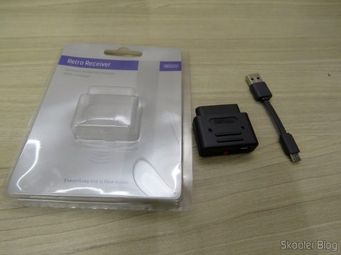 2º Retro Receiver SNES - 8bitdo, e sua embalagem