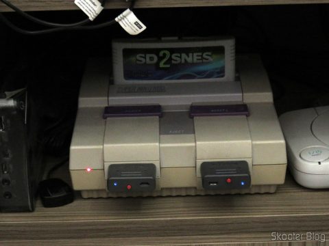 2º Retro Receiver SNES - 8bitdo, em funcionamento