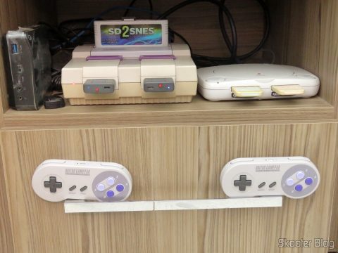 2º Retro Receiver SNES - 8bitdo, em funcionamento