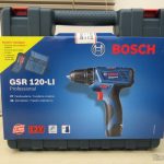 Parafusadeira-Furadeira à Bateria Bosch 12V GSR 120-LI, em sua maleta