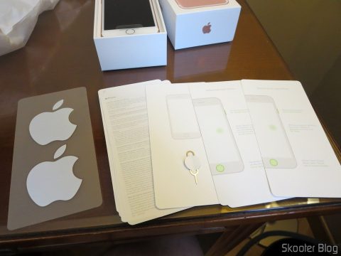 iPhone 7 128GB Rose Gold, em sua embalagem