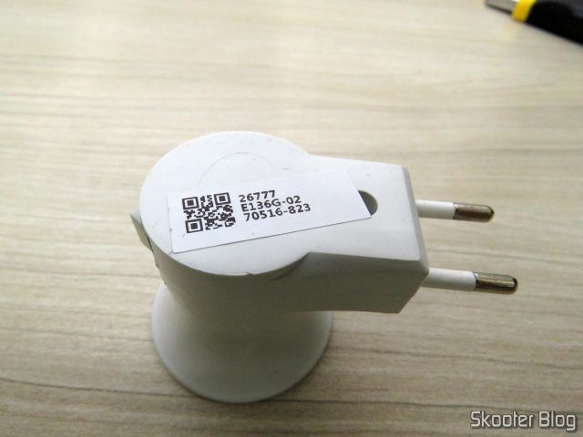 Adaptador de Tomada para Socket de Lâmpada E27 com Interruptor