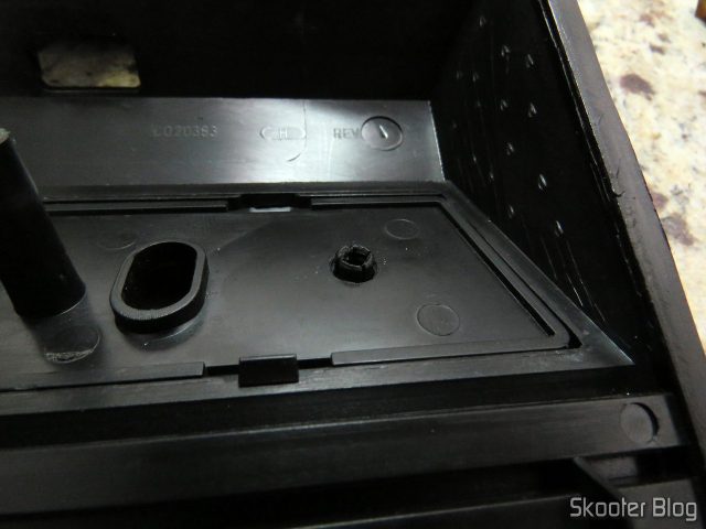 Suporte de LED instalado no Atari 2600.