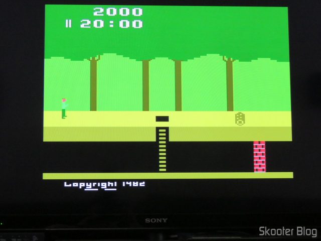 Pitfall, usando a saída S-Video do 2600RGB.
