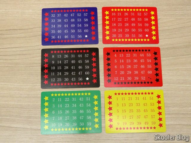 Jogo de cartas para fazer um truque de mágica.