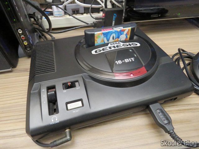 Mega Drive, conectado ao gscartsw_lite v1.5.