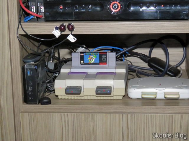 Super Nintendo, conectado ao gscartsw_lite v1.5.
