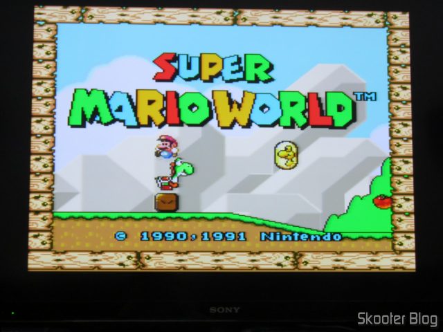 Super Nintendo, conectado ao gscartsw_lite v1.5.