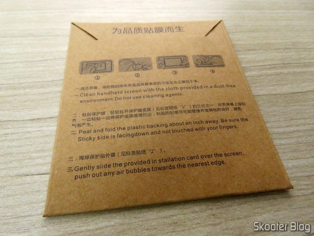 Película que veio com a Xiaomi Mi Band 2