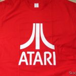 Camiseta de Algodão com Logotipo da Atari.