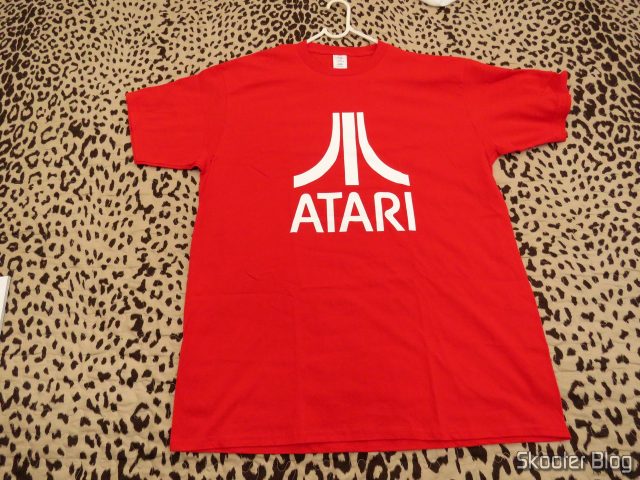 Camiseta de Algodão com Logotipo da Atari.