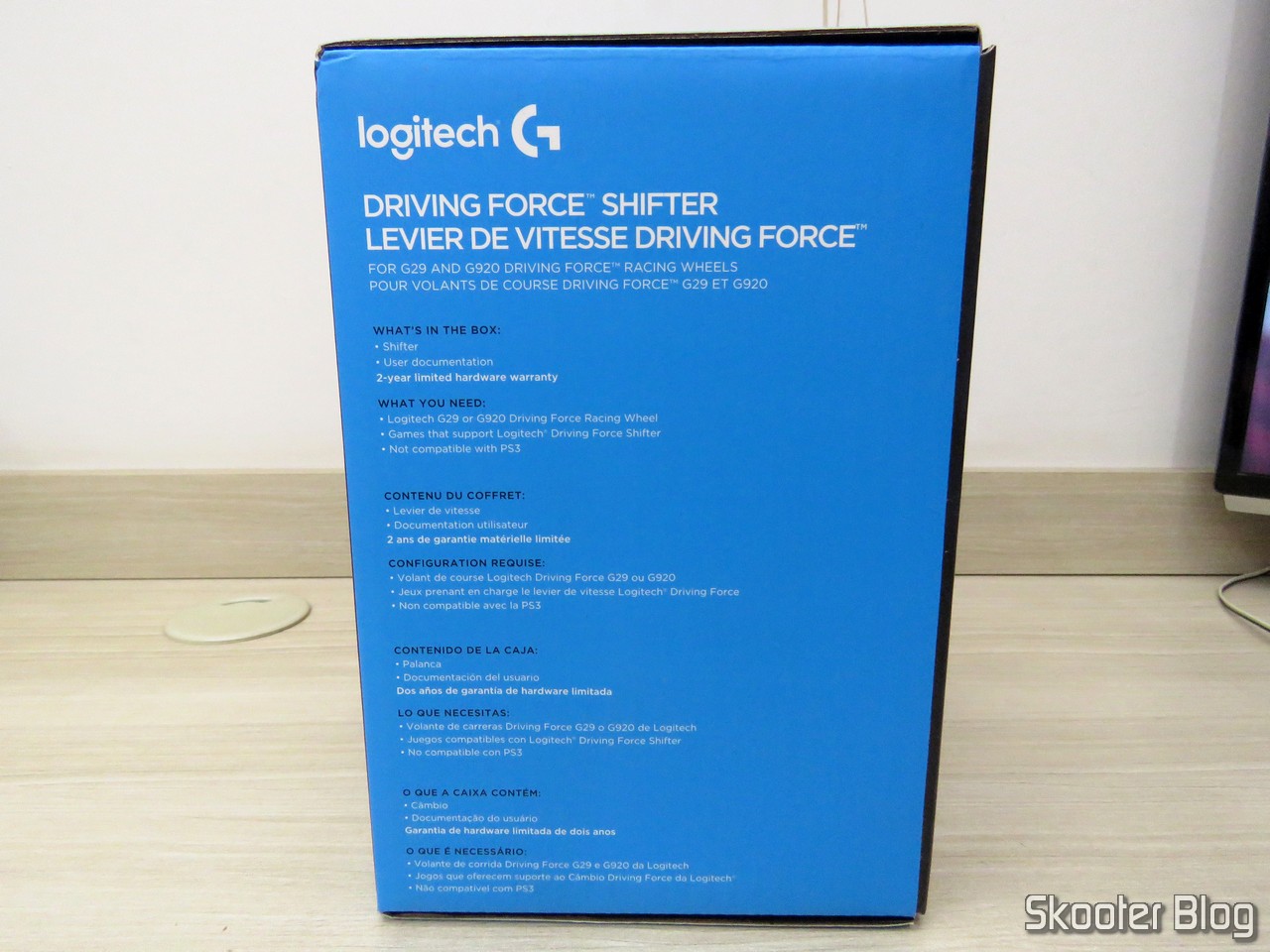 Promoção! Câmbio Logitech Driving Force Shifter para Volantes G29 e G920 -  Preto