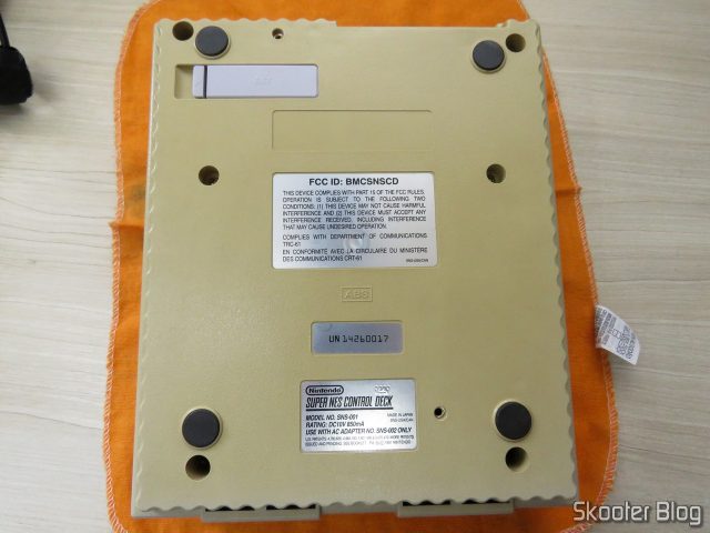 Super Nintendo, após a limpeza profunda.