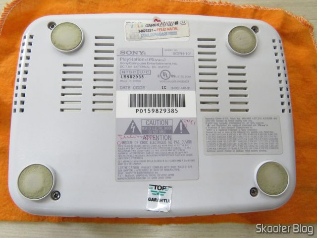 Playstation One, após a limpeza.