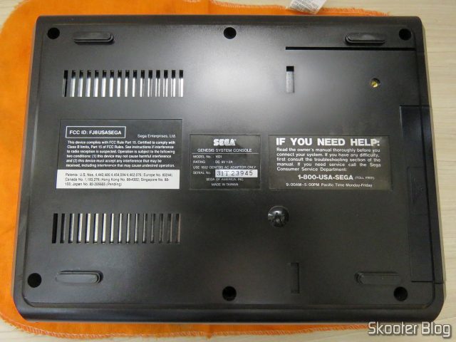Mega Drive (Sega Genesis), após a limpeza.
