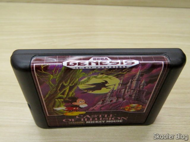 Cartucho de Mega Drive da AliExpress: Castle of Illusion starring Mickey Mouse