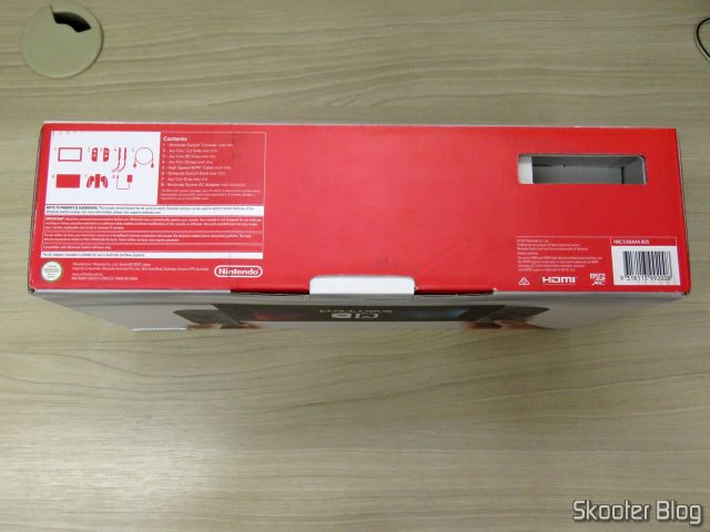 Nintendo Switch: a caixa foi fuçada e montada de forma errada.