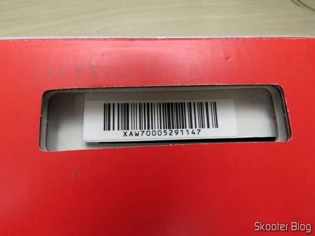 A caixa do Nintendo Switch, agora montada corretamente.