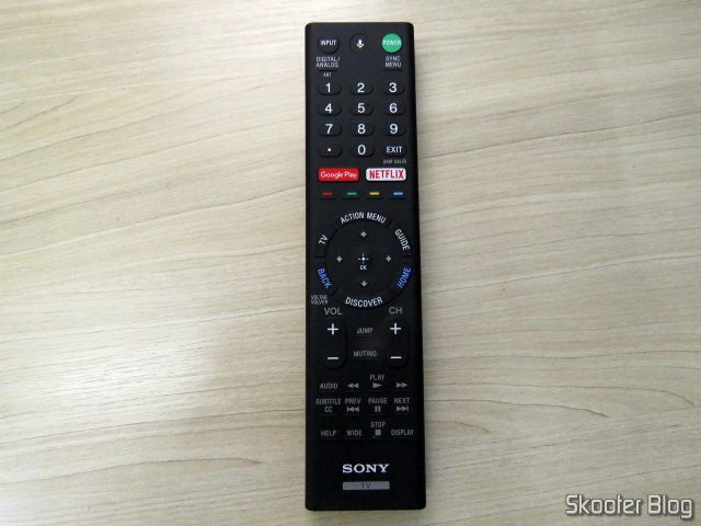 Controle Remoto da TV Sony XBR-55X905E: RMF-TX200B.