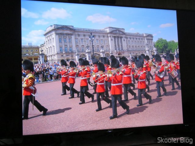 Foto exibida na Sony XBR-55X905E pelo Minix Neo U1.