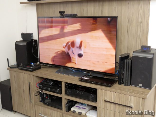 TV Sony XBR-55X905E 4K, já instalada.