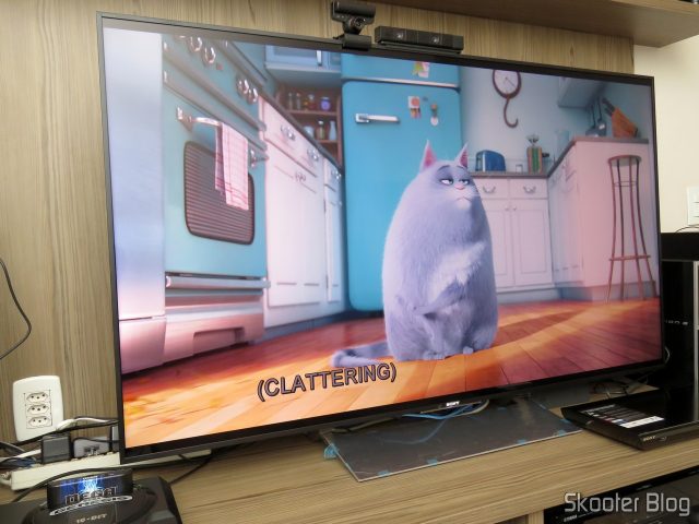 TV Sony XBR-55X905E 4K, já instalada.