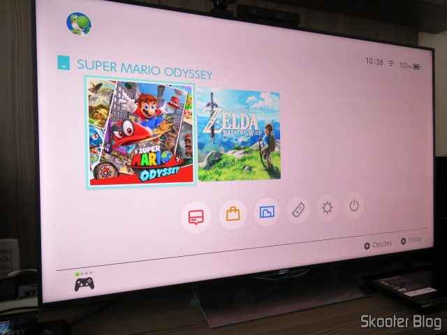 Nintendo Switch na Sony XBR-55X905E.