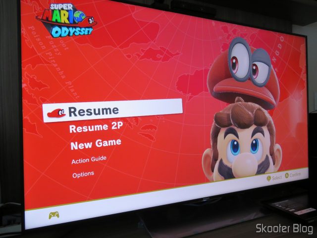Nintendo Switch na Sony XBR-55X905E.