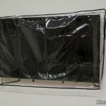 TV Sony KDL-46HX755, com capa, no Suporte Fixo p/ TV LCD, LED ou Plasma de 32" a 75" ELG E600 NEW, fixado na parede.