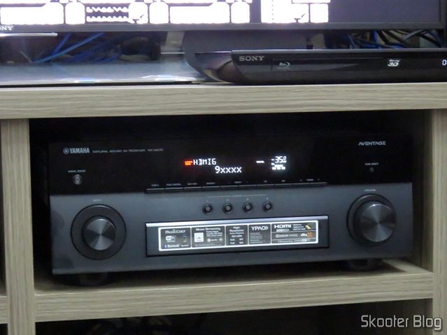 Receiver Yamaha Aventage RX-A870, identificando a fonte: MSI Cubi 2.