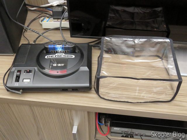 Sega Genesis, e a capa que não coube, pois passei uma medida errada :( .
