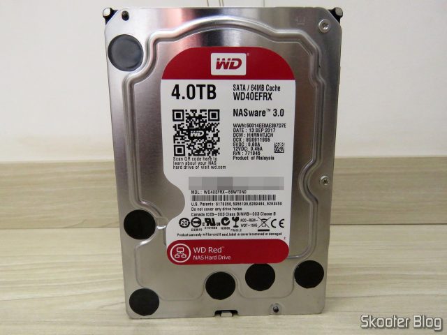 HDD Western Digital 3.5" Red, modelo WD40EFRX de 4TB.
