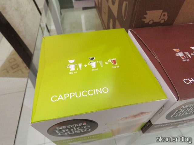 As cápsulas de Cappucino.
