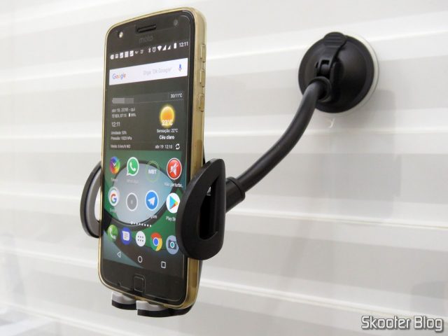 Teste do Suporte de Celular Universal para Carro Ajustável Cobao.