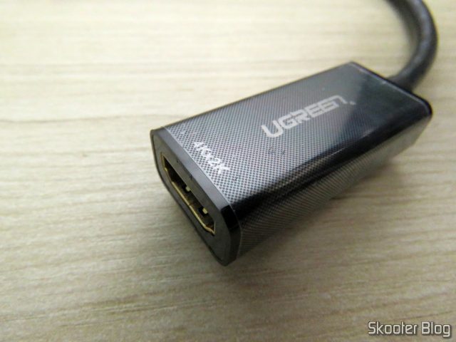 Jack HDMI do Adaptador de Mini DisplayPort para HDMI Ugreen.