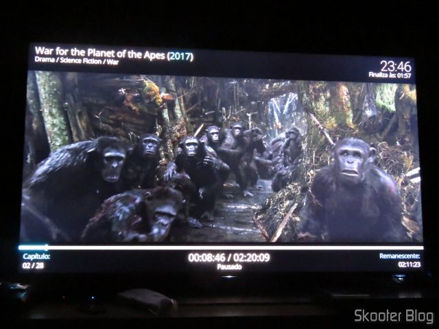 "War for The Planet of Apes" em 4K HDR no Minix NEO U9-H.