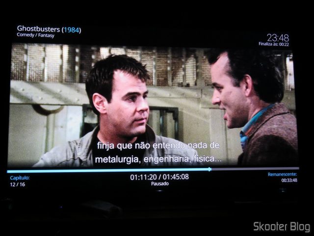 "Ghostbusters" em 4K HDR no Minix NEO U9-H.