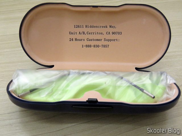 Óculos de Grau com Lente 1.67 Super Fina (G4U Y3229 Rectangle Eyeglasses 124477-c), no estojo da Goggles4U.