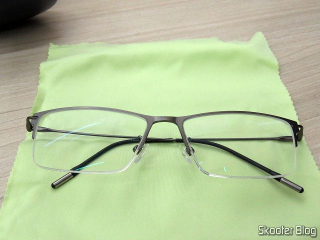 Óculos de Grau com Lente 1.67 Super Fina (G4U Y3229 Rectangle Eyeglasses 124477-c).