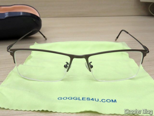Óculos de Grau com Lente 1.67 Super Fina (G4U Y3229 Rectangle Eyeglasses 124477-c).