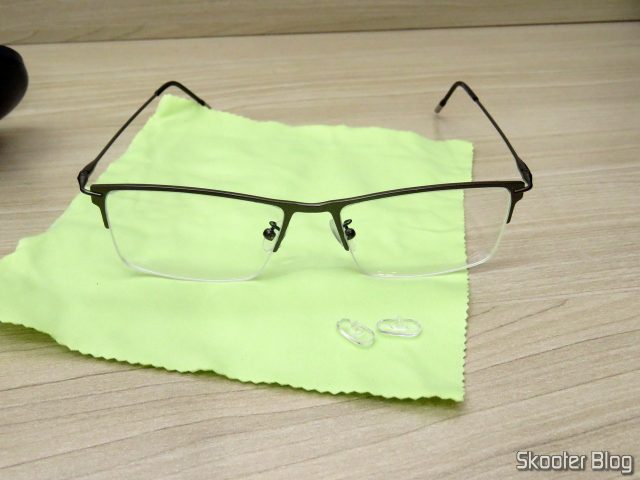 Óculos de Grau com Lente 1.67 Super Fina (G4U Y3229 Rectangle Eyeglasses 124477-c).