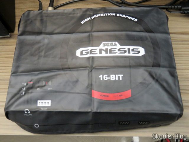 Meu Sega Genesis, com a capa do Printer Boy.