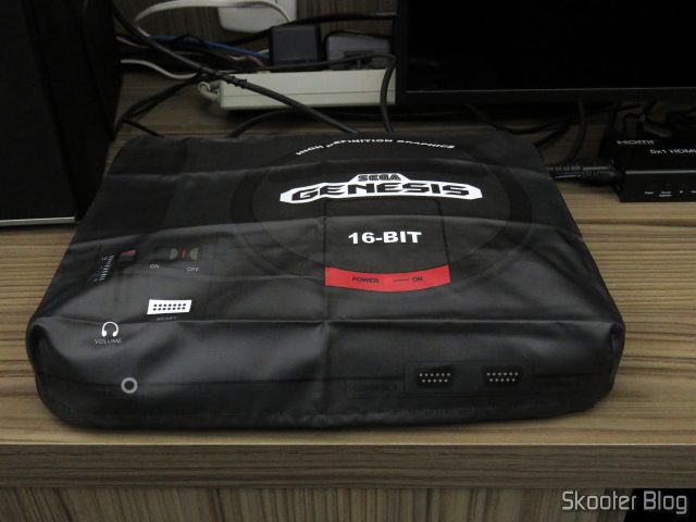 Meu Sega Genesis, com a capa do Printer Boy.