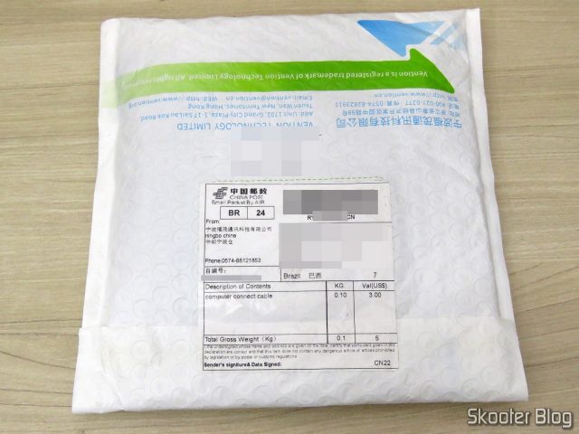 Pacote com o 2º Cabo HDMI 2.0 4K 3D 60Hz Vention de 3 metros.
