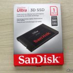 SanDisk 1TB Ultra 3D NAND SATA III SSD - 2.5-inch Solid State Drive - SDSSDH3-1T00-G25, em sua embalagem.