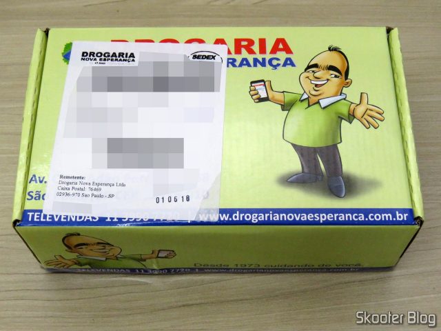 Caixinha da Drogaria Nova Esperança.