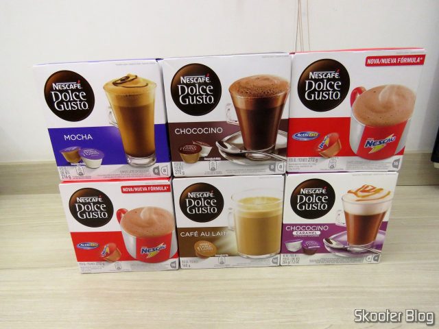 Nescafé Dolce Gusto - 3ª Remessa: 2x Nescau, Mocha, Chococino, Café Au Lait, Chococino Caramel