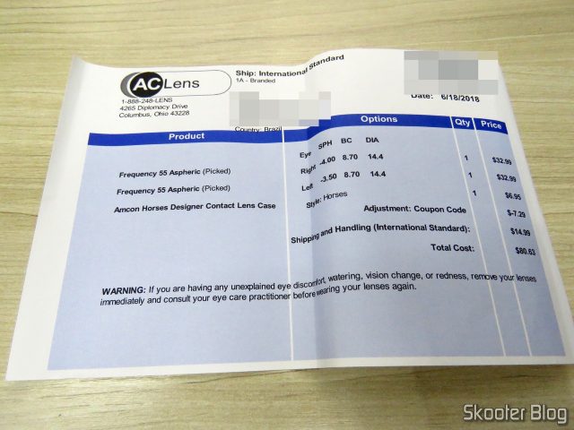 Invoice do Pedido.